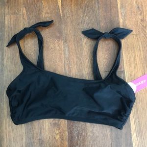 NWT Black bathing suit top